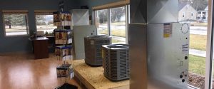 Showroom at Kelso Heating & Cooling in St. Joseph Illinois