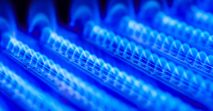 Blue furnace flames flame sensor